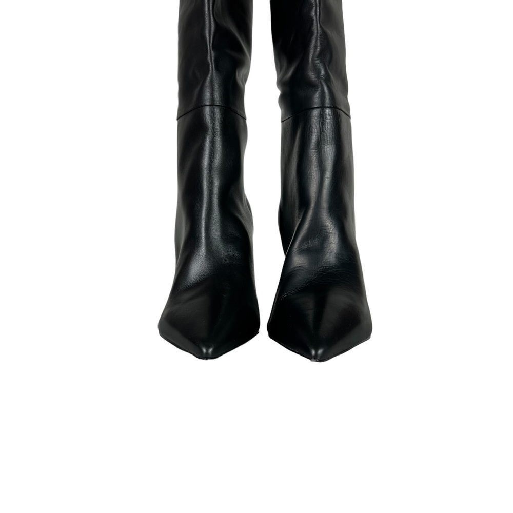 Steve Madden Black Heeled Boots - Picture 3 of 9